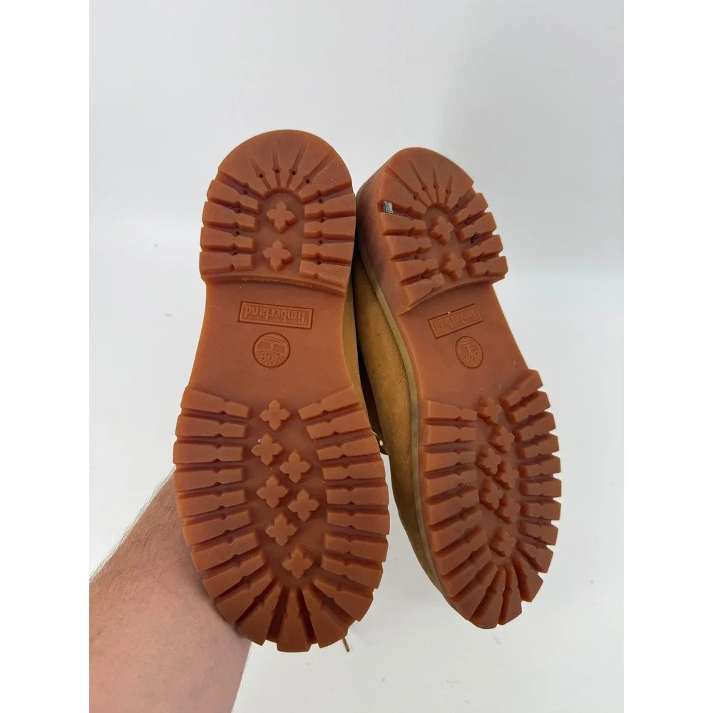 Timberland 6 Inch Premium Waterproof Boots Wheat Nubuck 12909 Boys 5.5 Mens 5.5